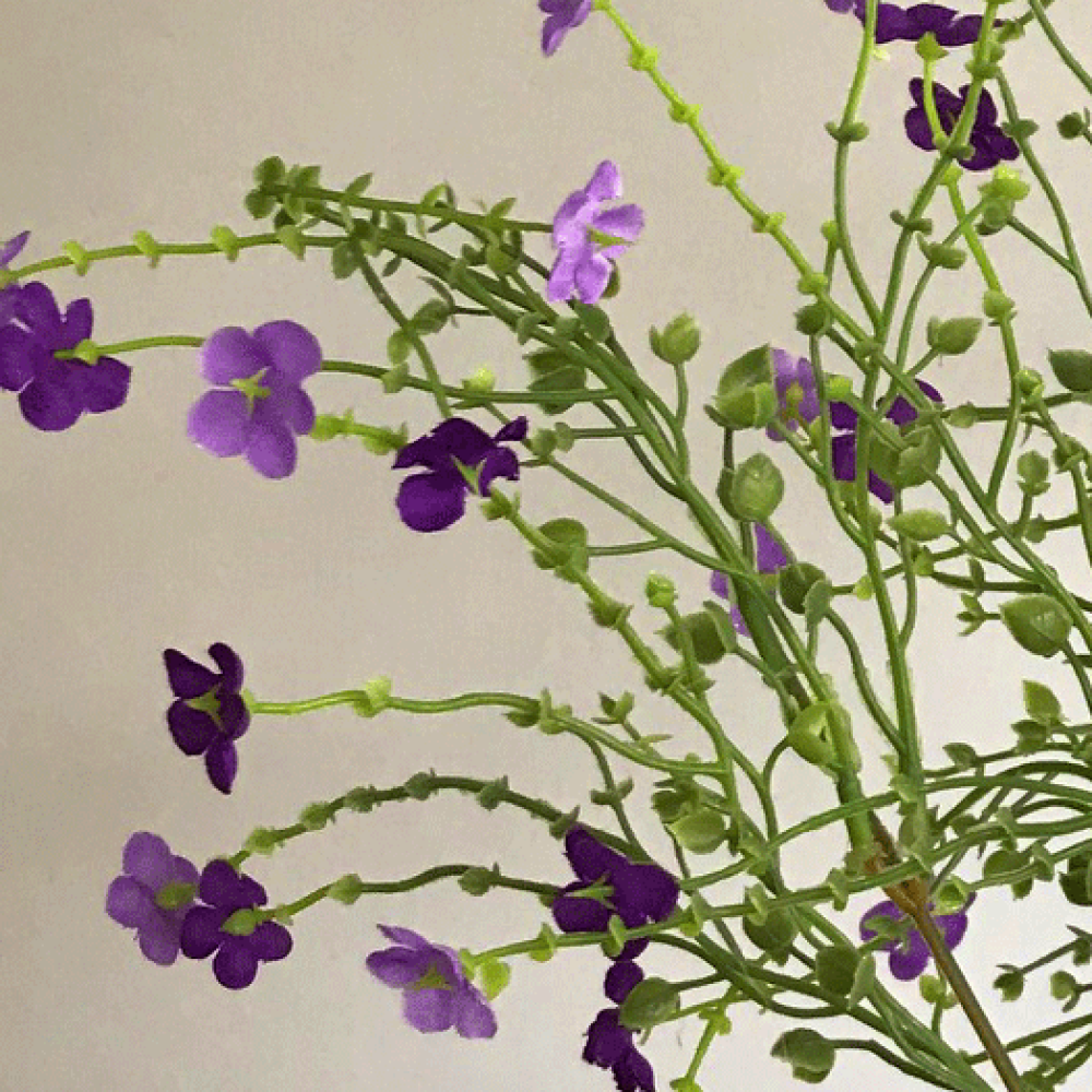Artificial Wild Flowers Spray Purple 76cm Artificial Flowers